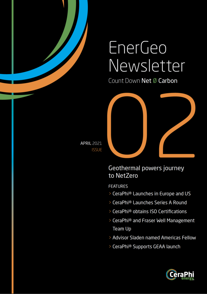 CeraPhi Energy EnerGeo Geothermal Newsletter 02 Cover Image